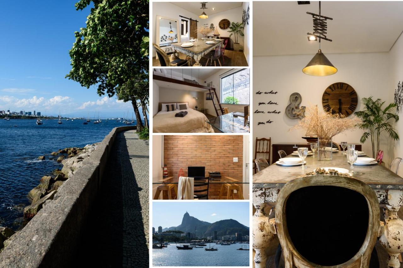 2 Quartos Na Urca Com Vista Para Baia De Guanabara A 700M Pao De Acucar Com Cozinha Completa E Wi-Fi - Bares, Restaurantes E Comercio Local A Poucos Metros Rio de Janeiro Ngoại thất bức ảnh