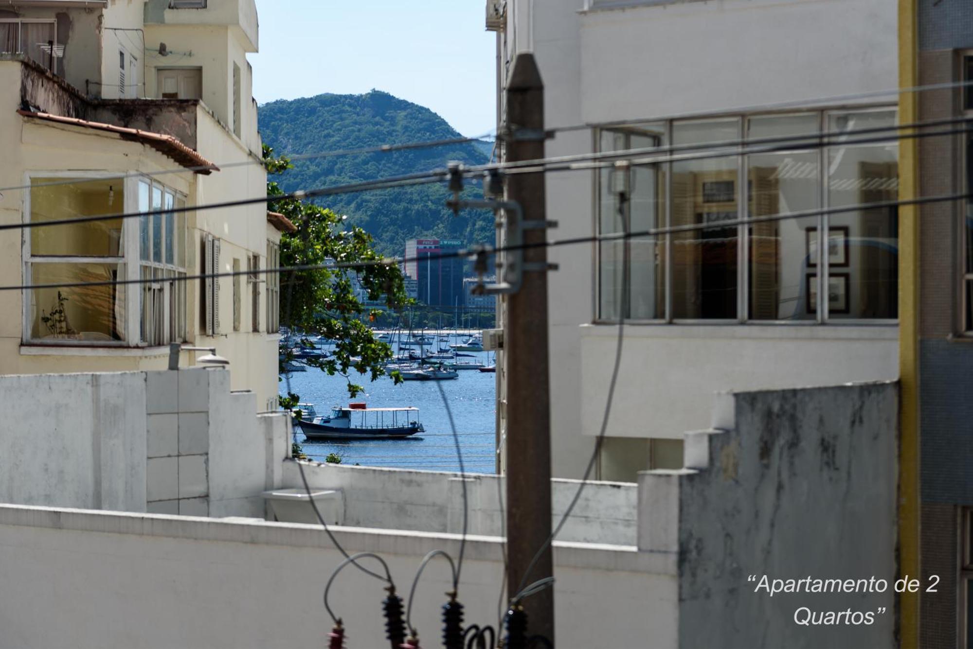 2 Quartos Na Urca Com Vista Para Baia De Guanabara A 700M Pao De Acucar Com Cozinha Completa E Wi-Fi - Bares, Restaurantes E Comercio Local A Poucos Metros Rio de Janeiro Ngoại thất bức ảnh